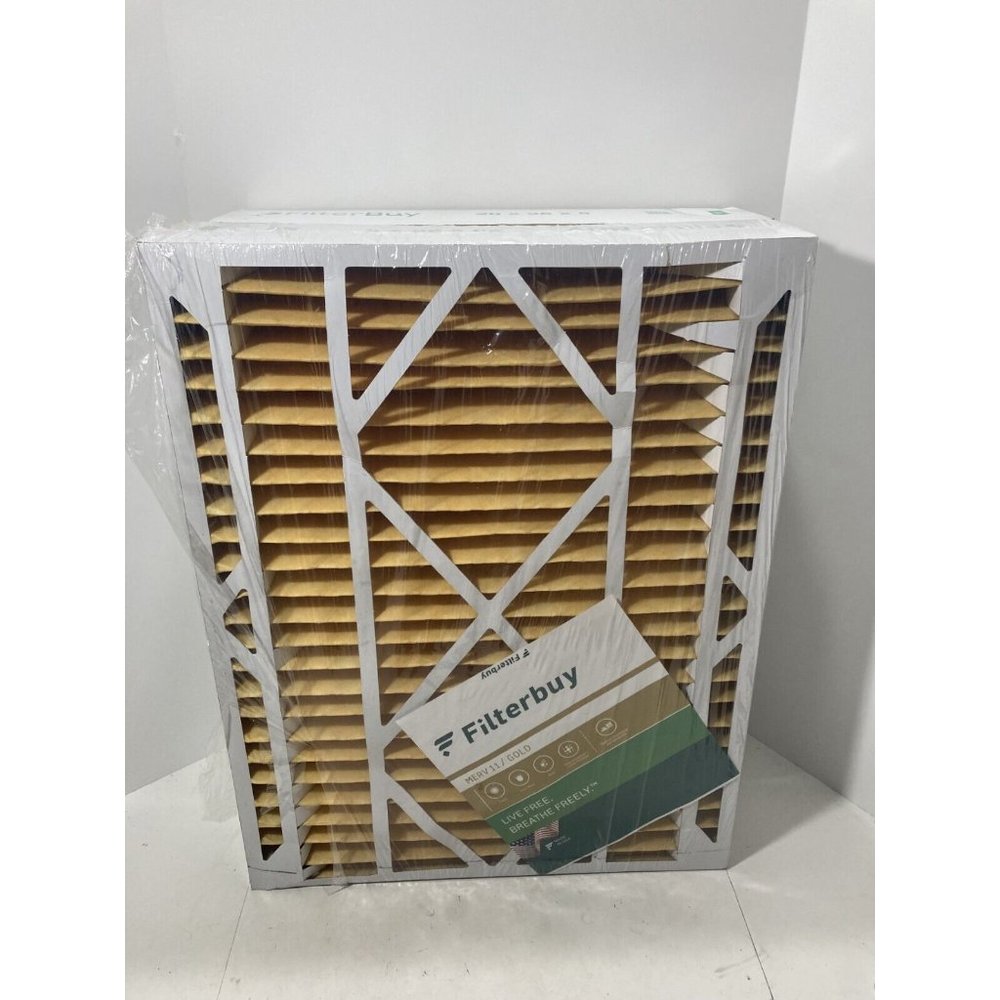 New FilterBuy MERV 11 / Gold 20x26x5 Quantity 2 One In Plastic One Out of Plasti